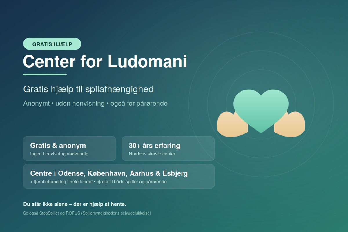Center for Ludomani – Gratis Hjælp til Spilafhængighed