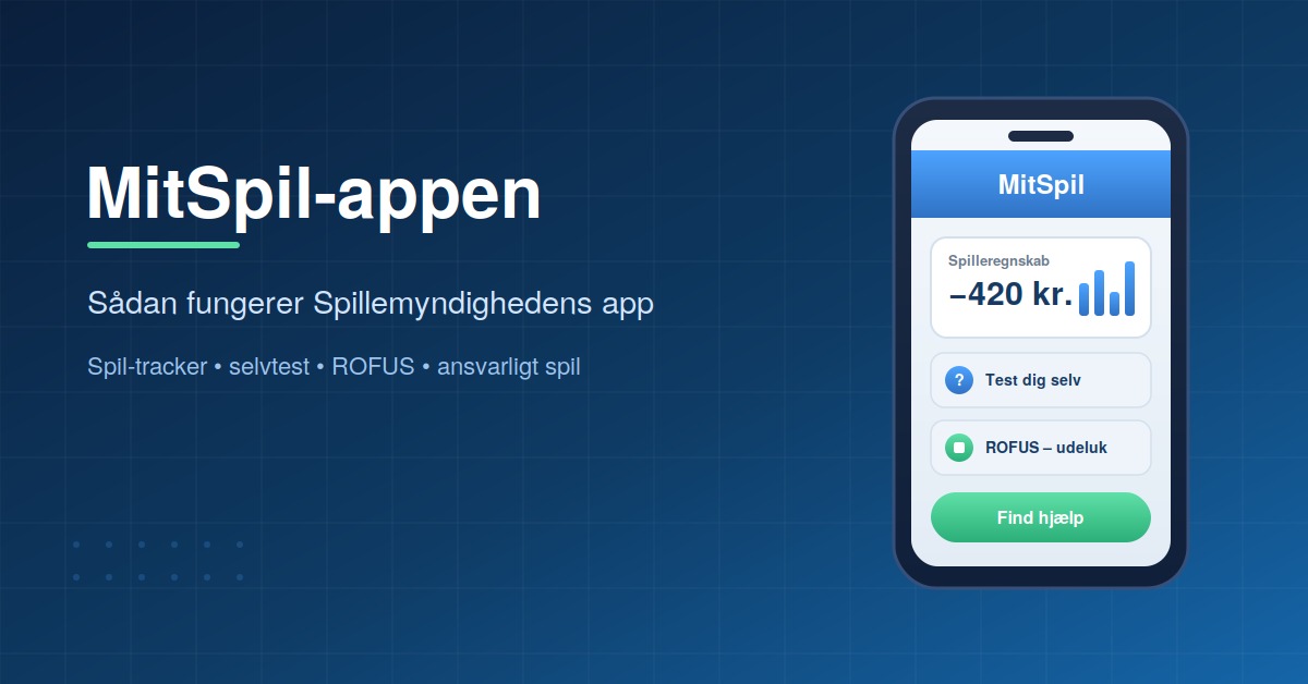 MitSpil-appen – Sådan fungerer Spillemyndighedens app