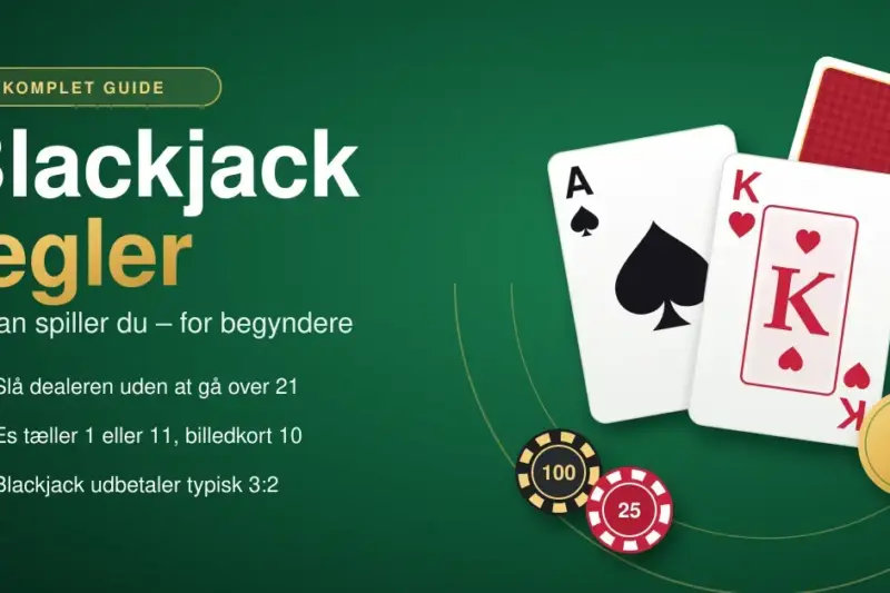 Blackjack regler: Sådan spiller du – komplet guide for begyndere