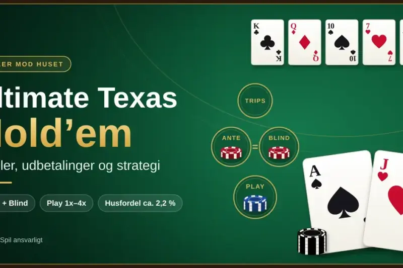 Ultimate Texas Hold’em: Regler, udbetalinger og strategi