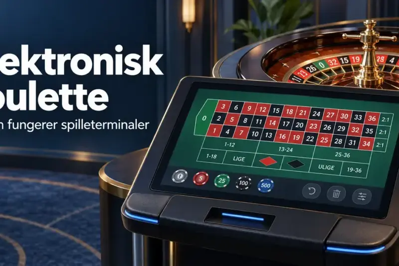 Elektronisk roulette på kasino: Sådan fungerer spilleterminaler