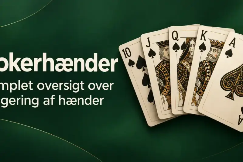 Pokerhænder: Komplet oversigt over rangering af hænder